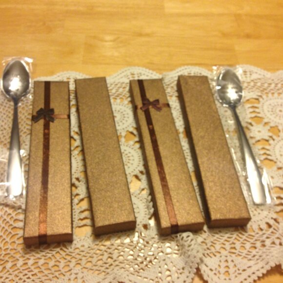 New inscribed stainless spoons in gift boxes - Picture 5 of 5